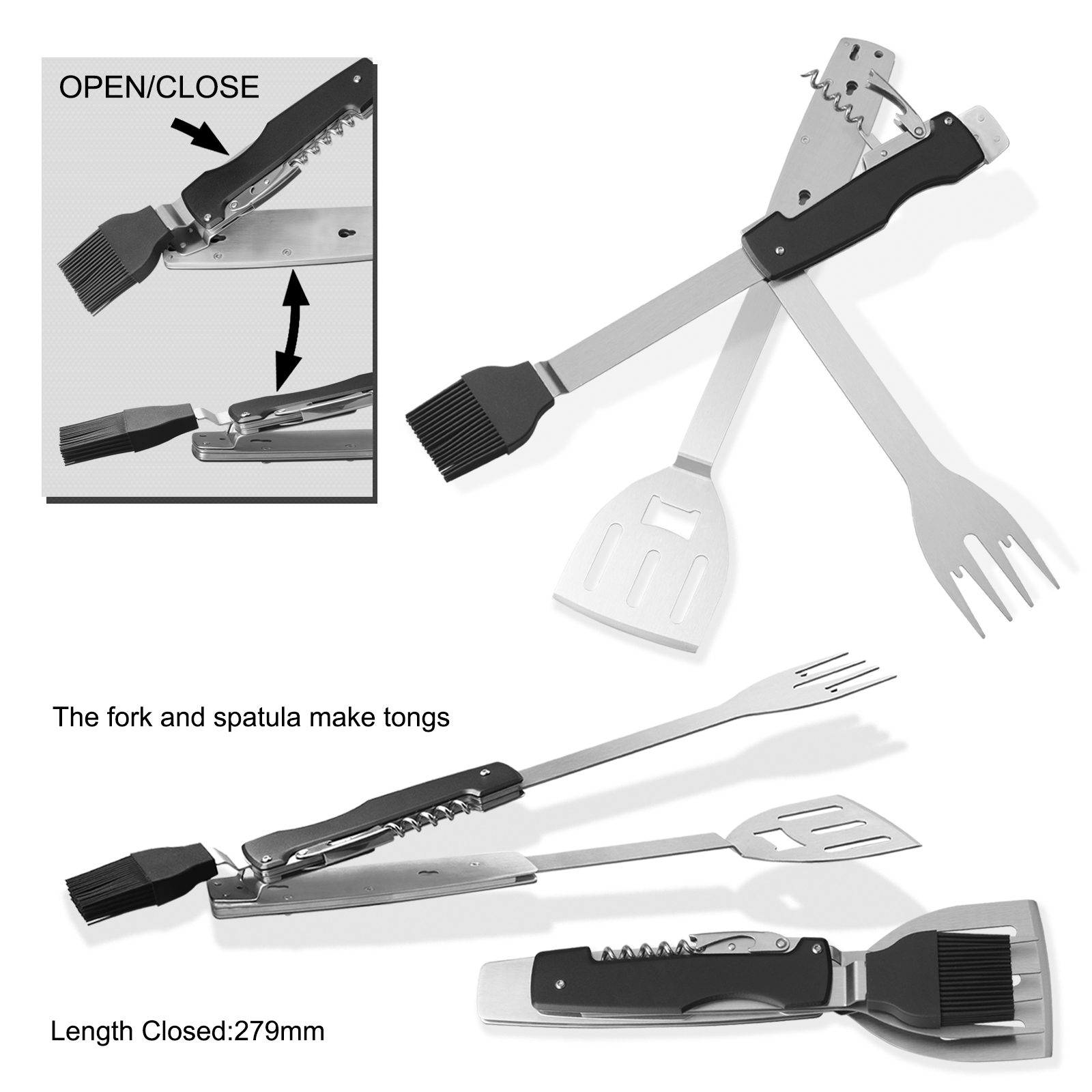 #6240 5 in 1 BBQ Tool Set
