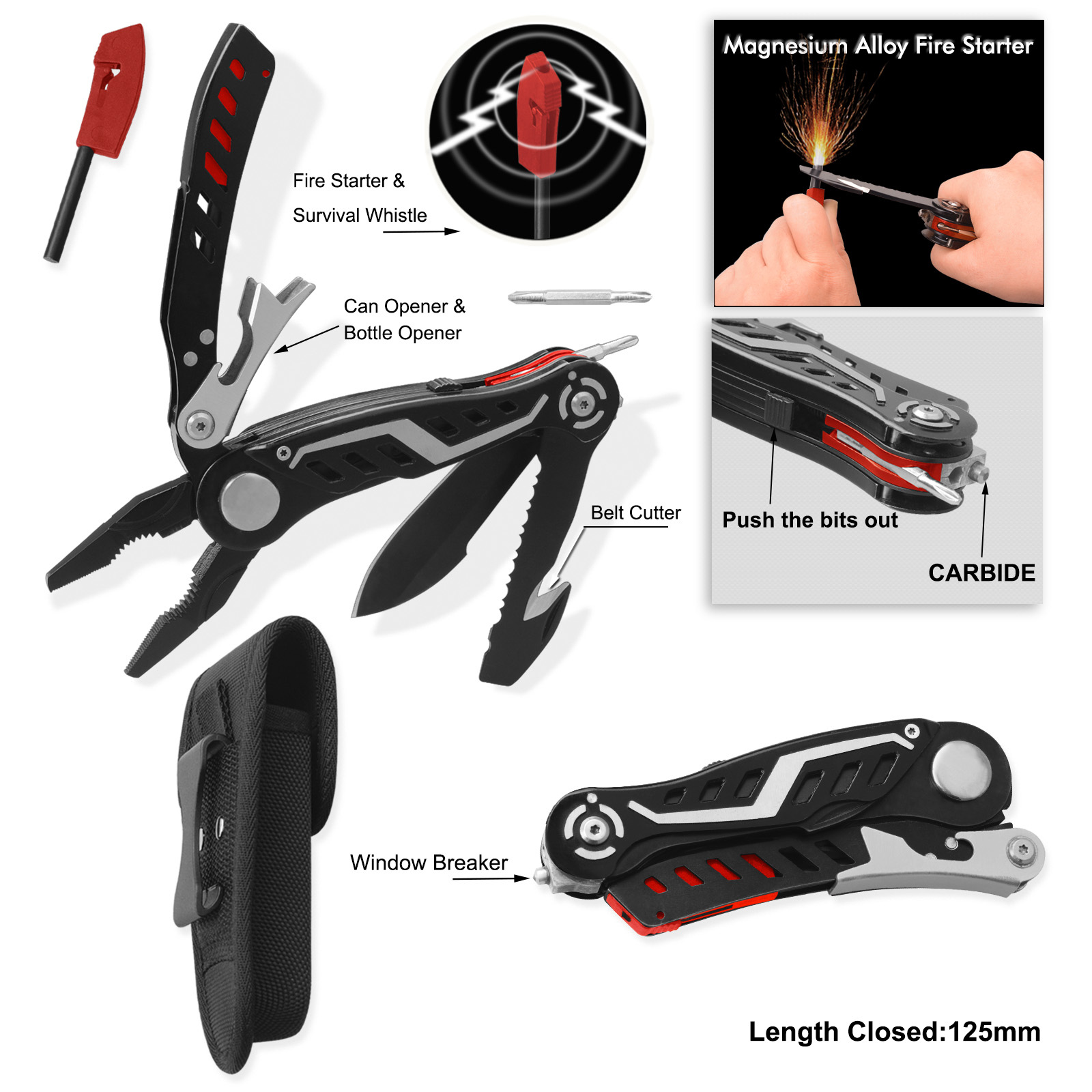 #8453 Top Highest Quality Multi Fucntion Survival Pliers