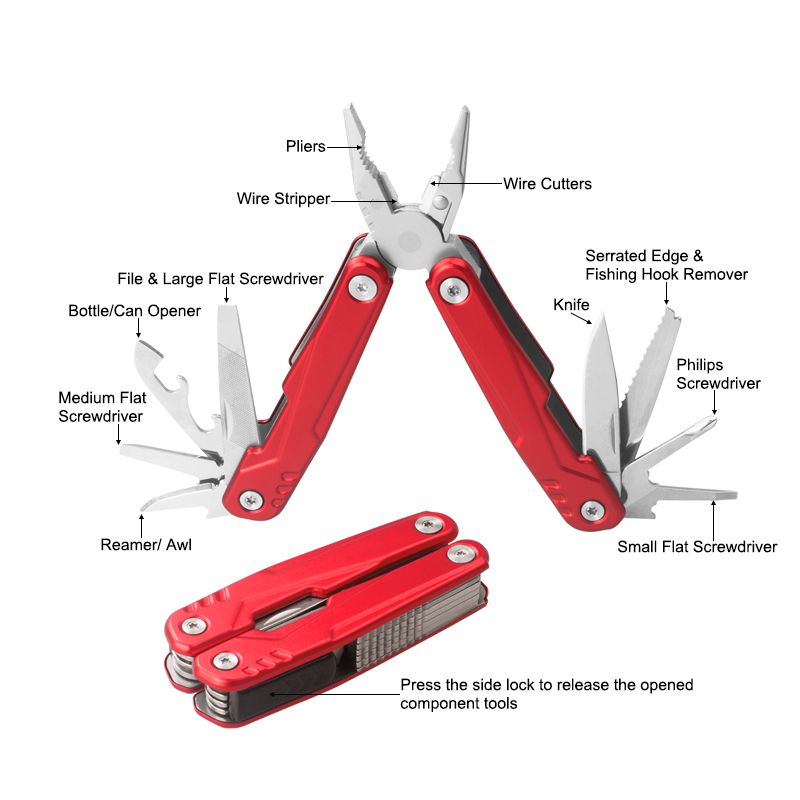 #8501 Multi Function Tools with Anodized Aluminum Handle
